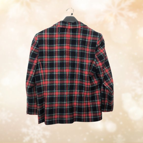 Vintage Pendleton Plaid Wool Blazer, Size 16 - Picture 2 of 8